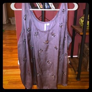 🔥CLEARANCE $10/20🔥 LC Lauren Conrad silk tank XL